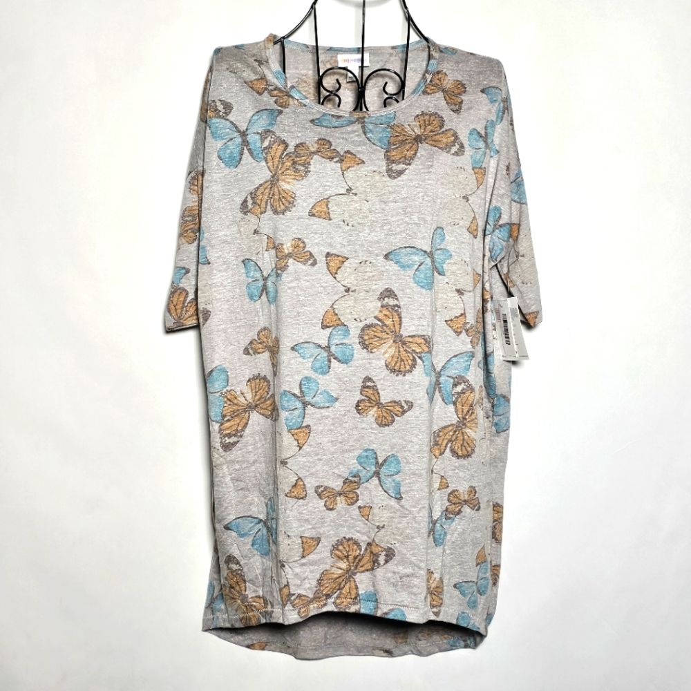 Lularoe Irma relaxed fit irma butterfly tee nwt xxs